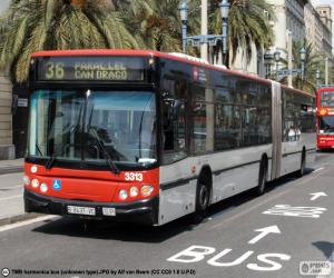 Puzzle Αστικό λεωφορείο της Βαρκελώνης